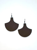Boucles d’oreilles en cuir grainé ORIGINE