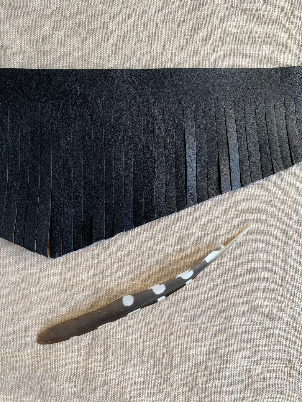 Collier ras de cou à frange